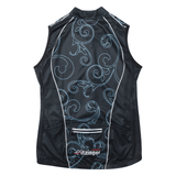 CUORE Cycling Full Zip Mens Jersey Black Sleeveless High Neck S