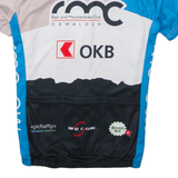 CUORE Cycling Full Zip Mens Jersey Blue High Neck S