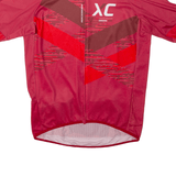 ROCKRIDER Cycling Full Zip Mens Jersey Pink High Neck M