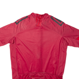 ROCKRIDER Cycling Full Zip Mens Jersey Pink High Neck M