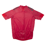 ROCKRIDER Cycling Full Zip Mens Jersey Pink High Neck M