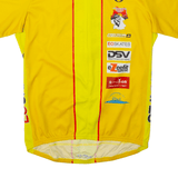 OWAYO Cycling Full Zip Mens Jersey Yellow High Neck M