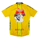 OWAYO Cycling Full Zip Mens Jersey Yellow High Neck M