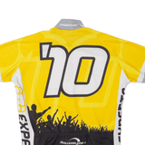 MAIRCH Cycling Mens Jersey Yellow High Neck M
