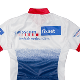 LEVECO Cycling Mens Jersey White 1/2 Zip S