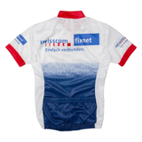 LEVECO Cycling Mens Jersey White 1/2 Zip S