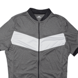 CRIVIT Cycling Full Zip Mens Jersey Grey High Neck L
