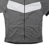 CRIVIT Cycling Full Zip Mens Jersey Grey High Neck L