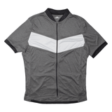 CRIVIT Cycling Full Zip Mens Jersey Grey High Neck L