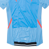 CRANE Cycling Full Zip Mens Jersey Blue High Neck S