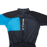 BTWIN Cycling Mens Jersey Blue High Neck S