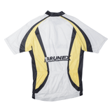 BRUNEX Cycling Shirt Mens Jersey Yellow 1/2 Zip L