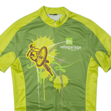 CUORE Cycling Shirt Mens Jersey Green 1/2 Zip M