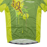 CUORE Cycling Shirt Mens Jersey Green 1/2 Zip M