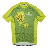 CUORE Cycling Shirt Mens Jersey Green 1/2 Zip M