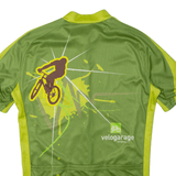 CUORE Cycling Shirt Mens Jersey Green 1/2 Zip M