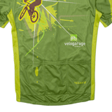 CUORE Cycling Shirt Mens Jersey Green 1/2 Zip M