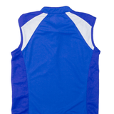 ZIENER Cycling Shirt Mens Jersey Blue Sleeveless 1/4 Zip S