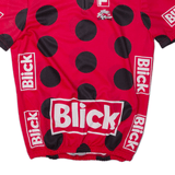 FILA Cycling Shirt Mens Jersey Red 1/4 Zip M