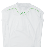 PROTECTIVE Cycling Shirt Mens Jersey White Sleeveless 1/4 Zip M