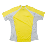 VAUDE Cycling Shirt Mens Jersey Yellow 1/4 Zip S