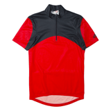 ADIDAS Cycling Shirt Mens Jersey Red 1/4 Zip M