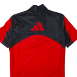 ADIDAS Cycling Shirt Mens Jersey Red 1/4 Zip M
