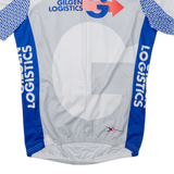 Cycling Shirt Mens Jersey White 1/2 Zip M