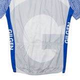 Cycling Shirt Mens Jersey White 1/2 Zip M