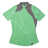 Cycling Shirt Womens Jersey Green 1/4 Zip S