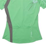 Cycling Shirt Womens Jersey Green 1/4 Zip S