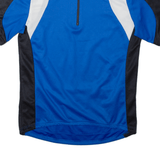 GONSO Cycling Shirt Mens Jersey Blue 1/4 Zip S