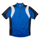 GONSO Cycling Shirt Mens Jersey Blue 1/4 Zip S