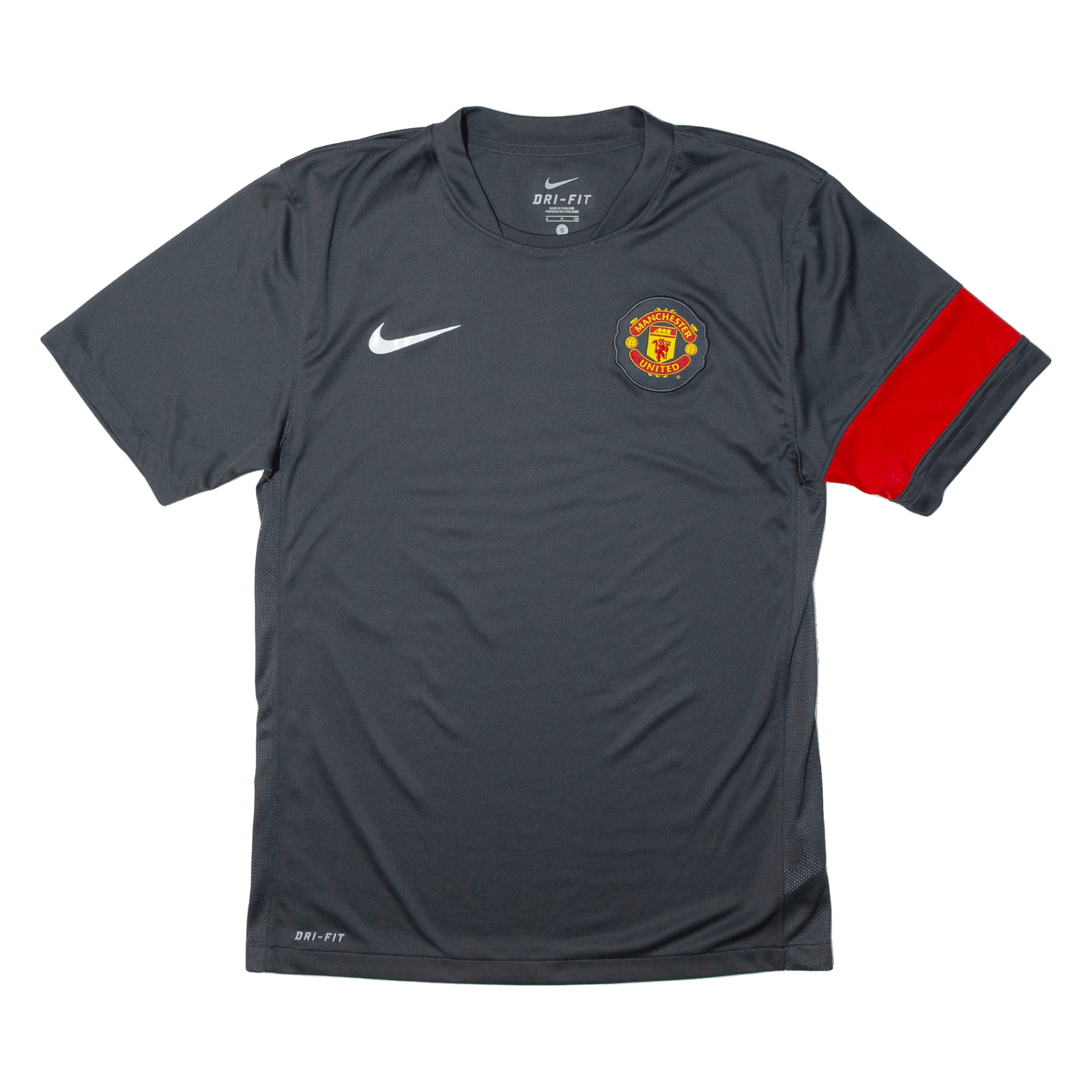 NIKE Manchester United Mens Football Shirt T-Shirt Grey S