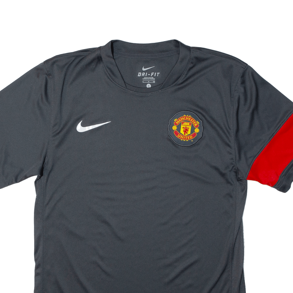 NIKE Manchester United Mens Football Shirt T-Shirt Grey S
