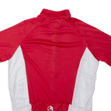 BRIKO Cycling Shirt Mens Jersey Red 1/4 Zip M