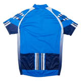 Cycling Shirt Mens Jersey Blue 1/4 Zip M