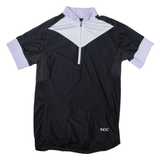 INOC Cycling Shirt Mens Jersey Black 1/2 Zip M