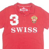 ROBIN RUTH SWISS Mens Polo Shirt Red S