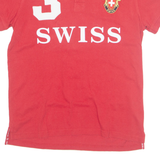 ROBIN RUTH SWISS Mens Polo Shirt Red S