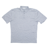 CALVIN KLEIN GOLF Mens Polo Shirt Grey Striped 2XL