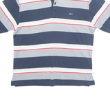 PAUL & SHARK Mens Polo Shirt Blue Striped S