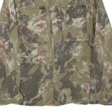 Mens Military Jacket Green Camouflage L