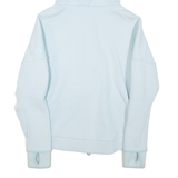 ADIDAS Womens Track Jacket Blue Hooded M