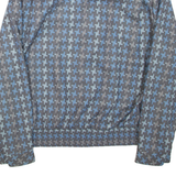 Womens Blazer Jacket Blue Geometric L