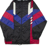 ADIDAS Mens Rain Jacket Black Hooded XL