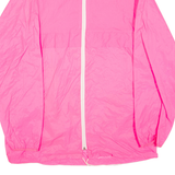 Womens Windbreaker Jacket Pink Nylon L
