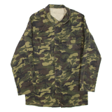Mens Military Jacket Green Camouflage XS