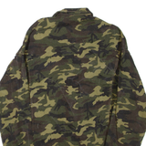 Mens Military Jacket Green Camouflage XS