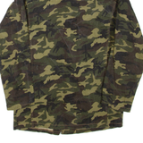 Mens Military Jacket Green Camouflage XS